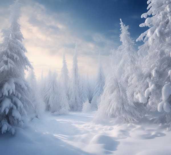 冬日雪景画卷，银装素裹的自然奇观,银装素裹，诗意盎然的雪景画卷—冬日里的自然奇观,诗意,第1张