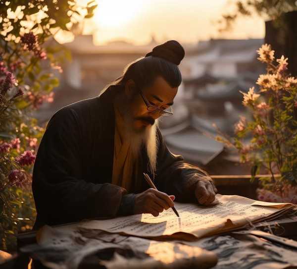白居易诗路漫漫，诗坛巨擘的灵感足迹,白居易写诗的故事，诗坛巨擘的灵感之旅,传奇,诗意,自然,第1张