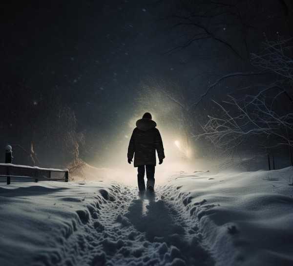 风雪夜归情，绝句背后的深情演绎
