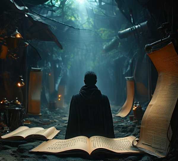 夜书穿越，时空交织的古老传奇,夜书所见，一场穿越时空的古老,智慧,传奇,第1张