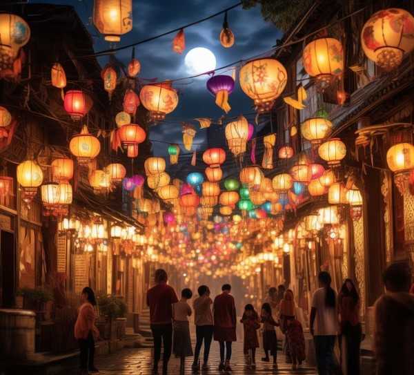 月圆人团圆，元宵灯火夜温馨