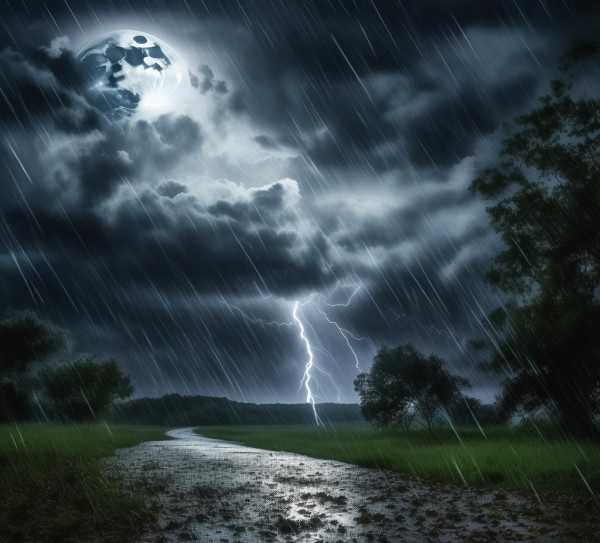 风雨奇观，月四日难忘的自然盛宴